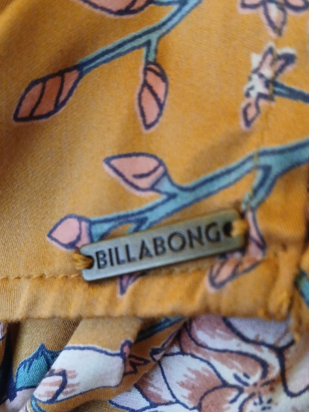 NWT Billabong Stunning Open Back Floral Dress Sz Large - Picture 6 of 10